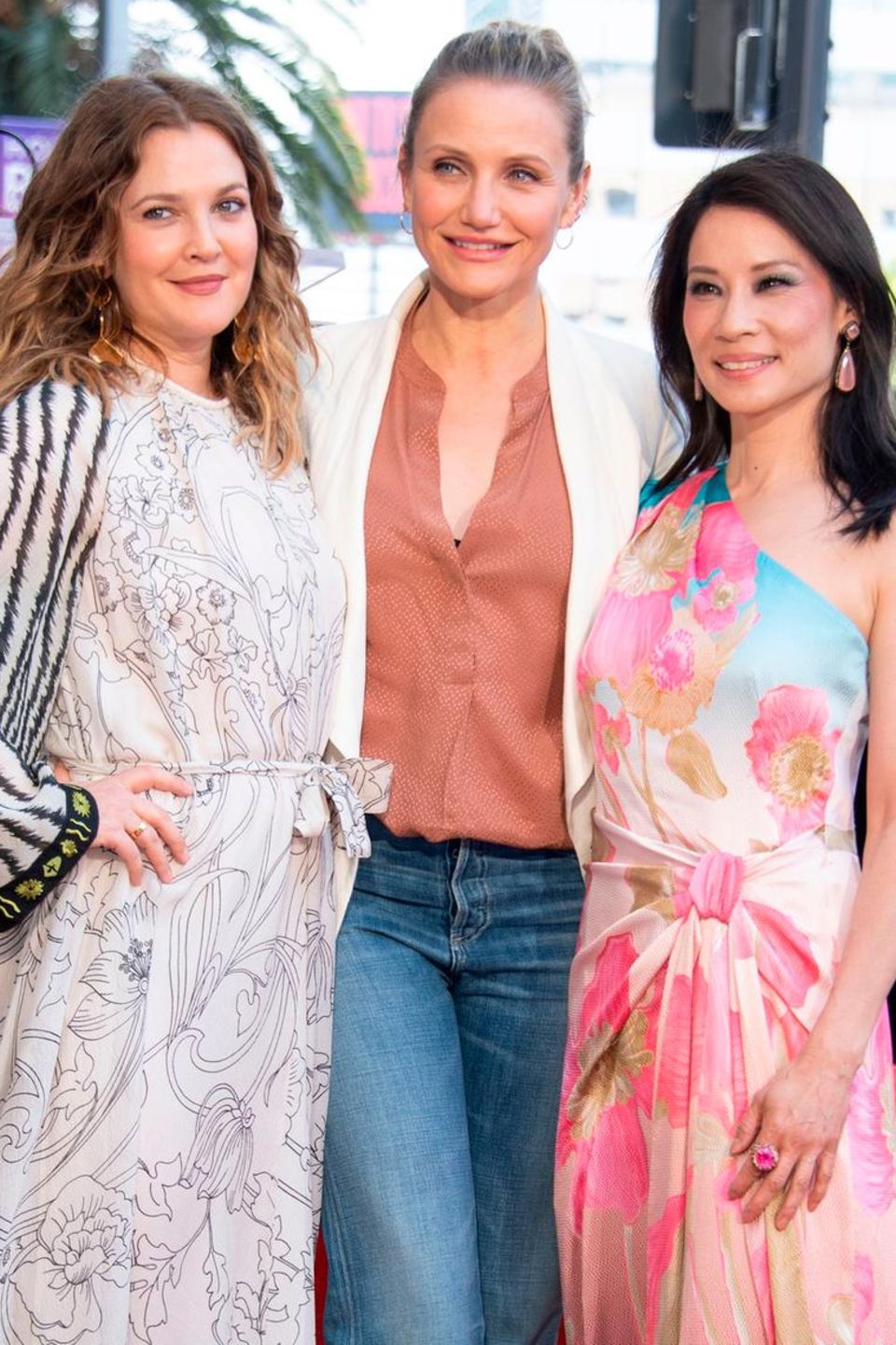 Seltener Auftritt: Im Mai wurden Diaz und ihre „3 Engel für Charlie“- Kolleginnen Drew Barrymore, 44, (l.) und Lucy Liu, 50, mit einem Stern auf dem Walk Of Fame geehrt