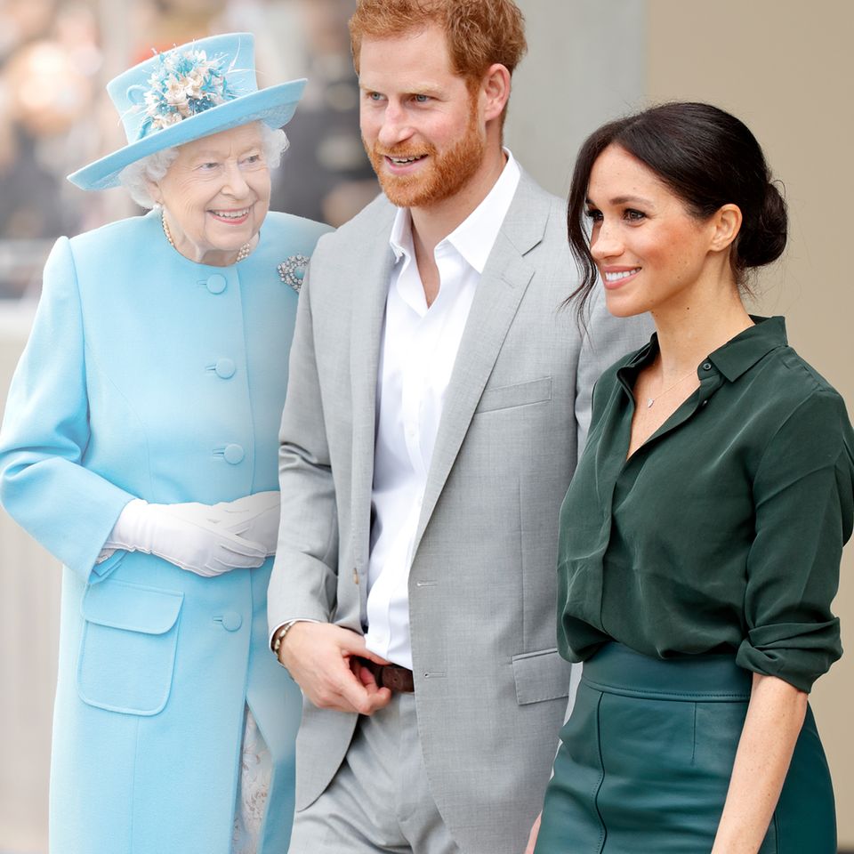 Queen Elizabeth, Prinz Harry und Herzogin Meghan
