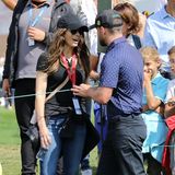 28. August 2019  Ehefrau Jessica Biel hat zur Unterstützung die richtige Laune für ein gutes Spiel mitgebracht.