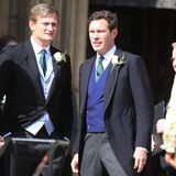Ihr Mann Jack Brooksbank (rechts im Bild) stand dem Bräutigam als "Groomsman", das männliche Pendant zur Brautjungfer, zur Seite.