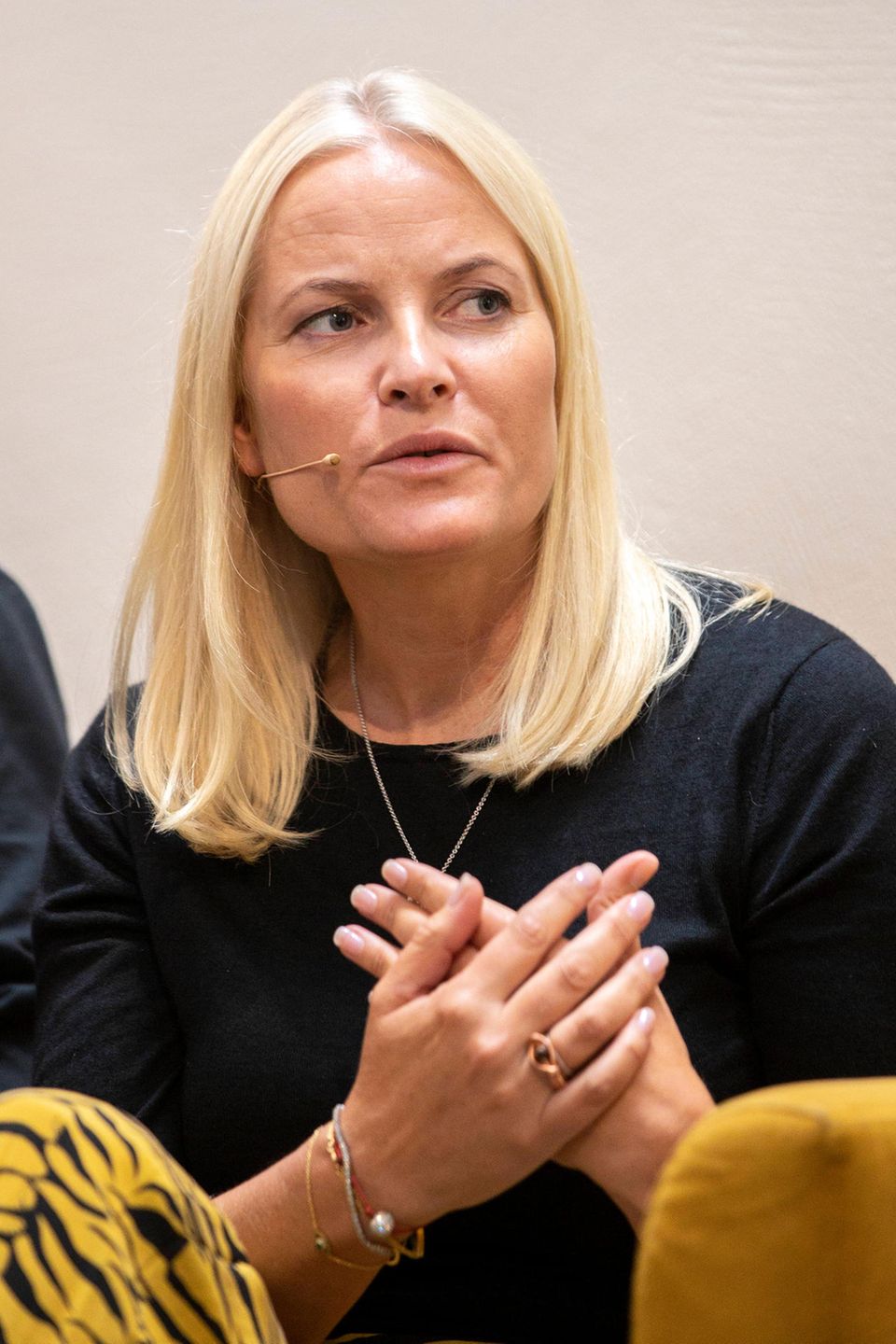 Prinzessin Mette-Marit am 2. September bei der Präsentation des Buches "Hjemlandet og andre fortellinger". Prinzessin Mette-Marit am 2. September bei der Präsentation des Buches "Hjemlandet og andre fortellinger".