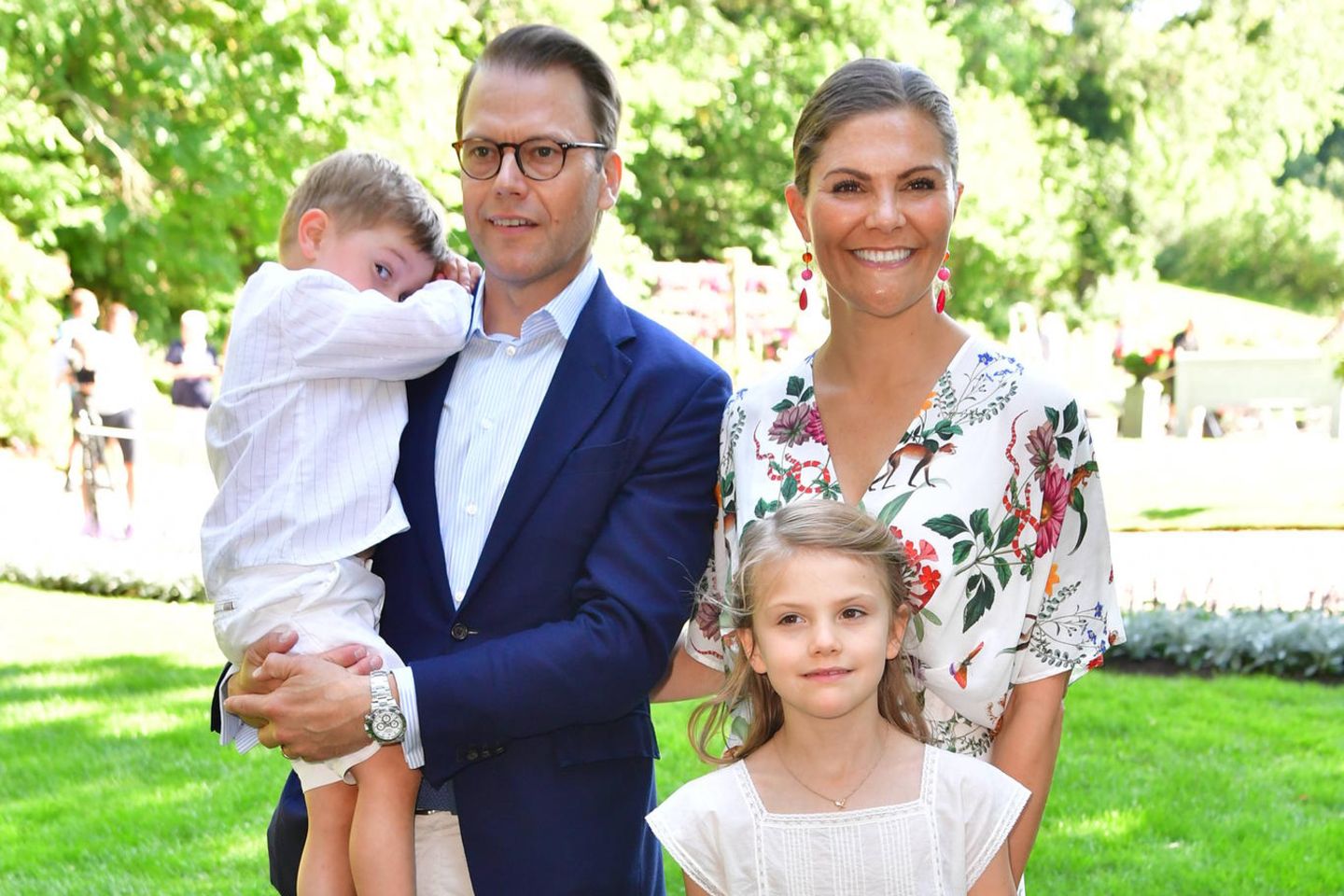 Prinz Oscar, Prinz Daniel, Prinzessin Estelle und Prinzessin Victoria