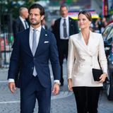 Prinz Carl Philip und Prinzessin Sofia haben sich in Schale geworfen.