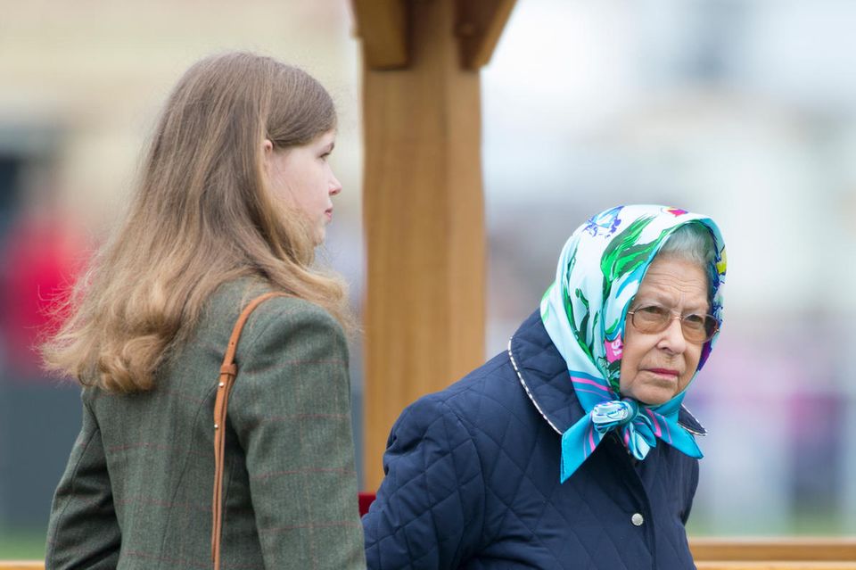 Lady Louise Windsor und Queen Elizabeth bei der "Royal Horse Show" um Schloss Windsor im Mai 2018.