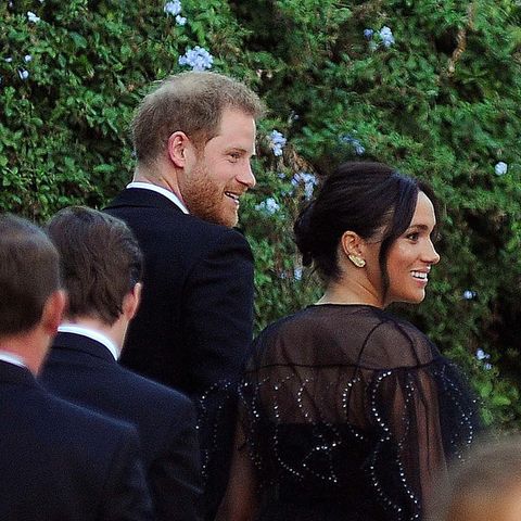 Prinz Harry und Herzogin Meghan bei der Hochzeit von Misha Nonoo.