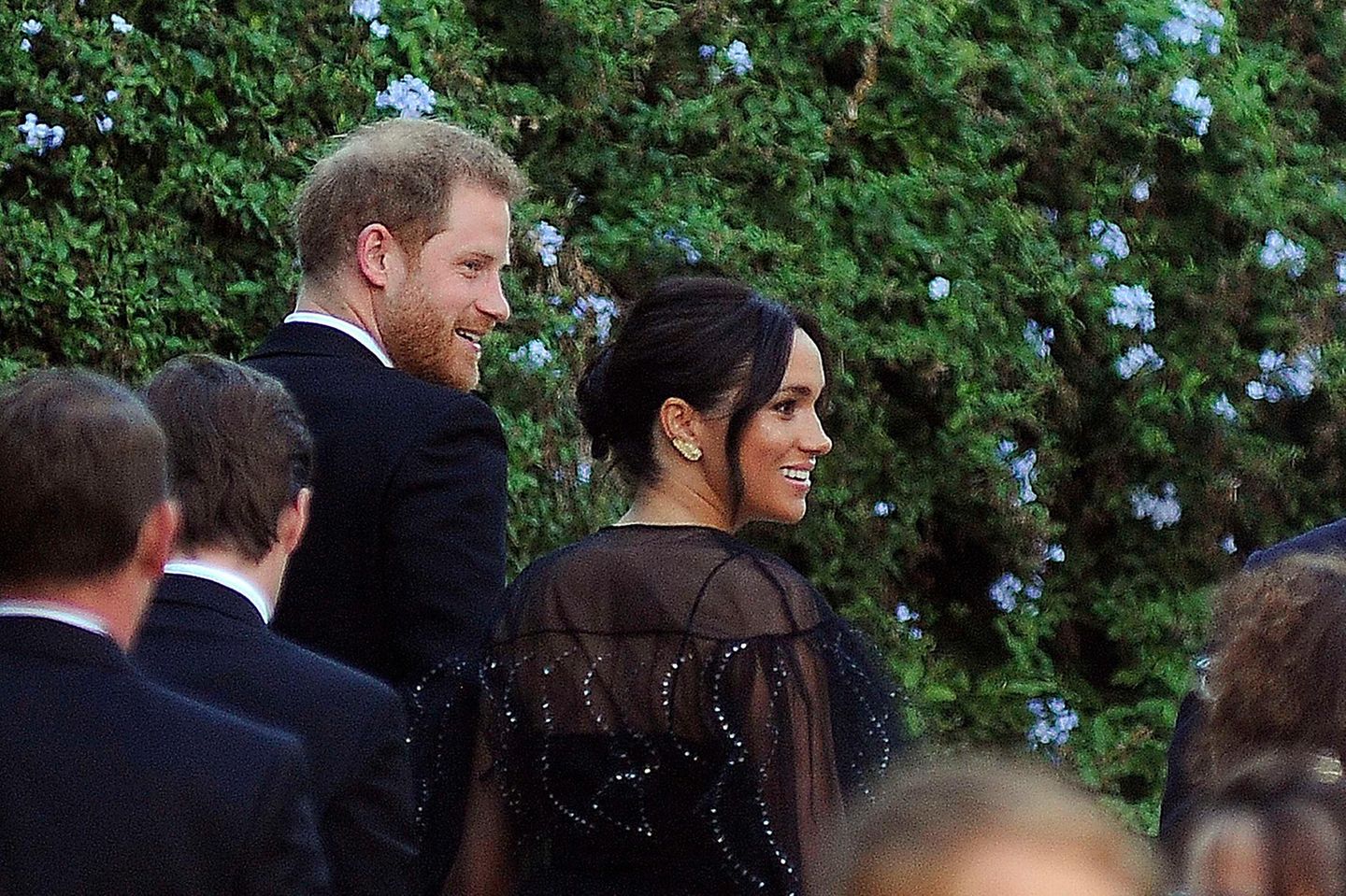 Prinz Harry und Herzogin Meghan bei der Hochzeit von Misha Nonoo.