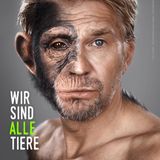 Schauspieler Kai Wiesinger engagiert sich für den Schutz von Menschenaffen. Mit diesem beeindruckenden "Halb Mensch, halb Schimpanse"-Motiv fordert er ihre Freilassung aus Zoos.