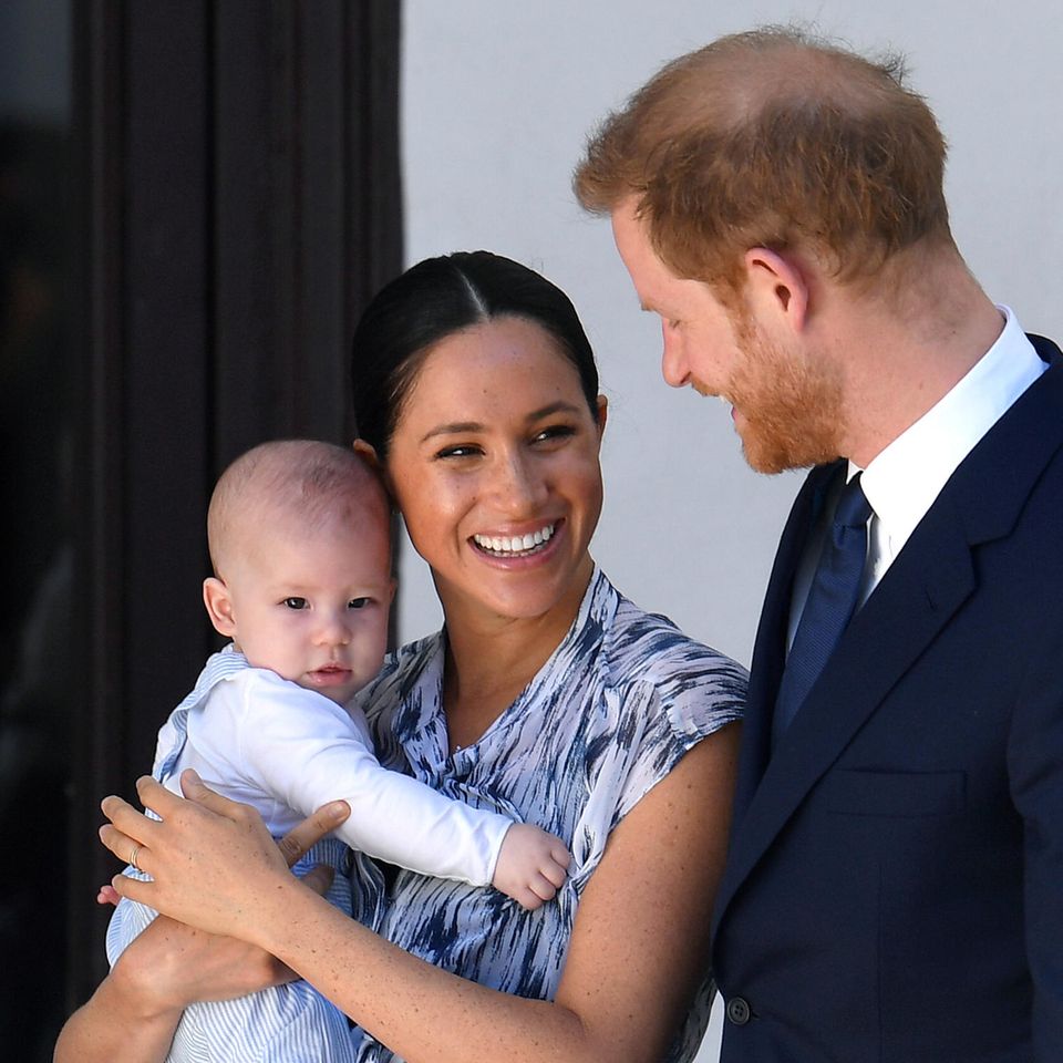 Prinz Harry, Herzogin Meghan mit Baby Archie