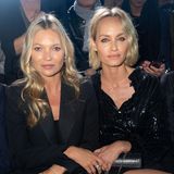Modellegenden unter sich: Kate Moss und Amber Valletta bei Saint Laurent