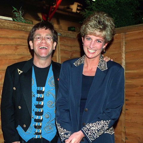 Elton John und Lady Diana