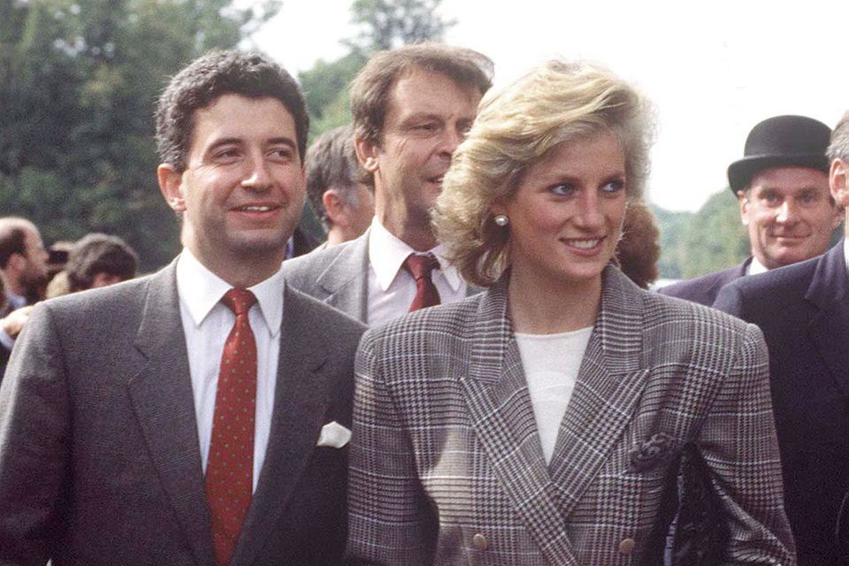 Patrick Jephson und Prinzessin Diana im September 1989 bei einem Termin.