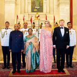 14. Oktober 2019  Der erste, mit Terminen prallgefüllte Tag der royalen Indien-Reise ist geschafft und findet mit einem Gala-Dinner in Präsidentenpalast seinen prachtvollen Abschluss.