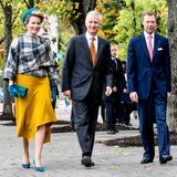 Tag 3  Am dritten ihrer Luxemburg-Reise besuchen Königin Mathilde und König Philippe zusammen mit Großherzog Henri das Europäische Schengen-Zentrum.