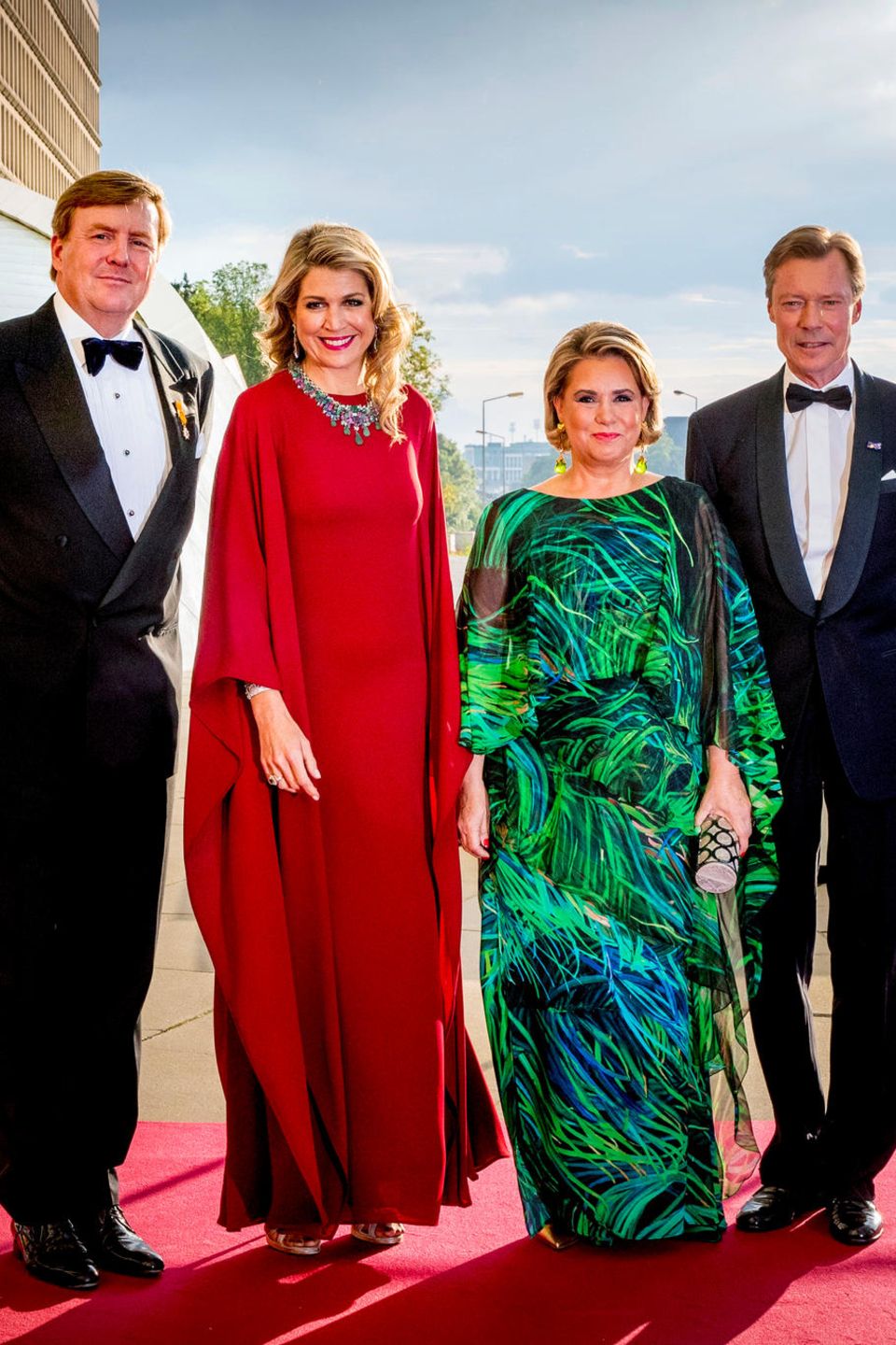 In Freundschaft verbunden: die Royals aus den Niederlanden und Luxemburg. Von links König Willem-Alexander, Königin Máxima, Großherzpgin Maria Teresa, Großherzog Henri