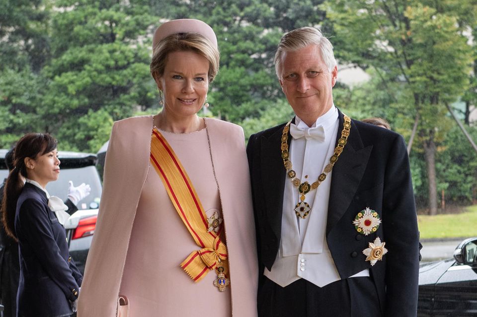 Königin Mathilde und König Philippe sind aus Belgien angereist.