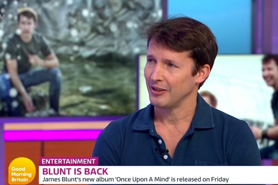 James Blunt : James Blake fragt bei "Good Morning Britain" nach einem Nierenspender für seinen Vater. James Blake fragt bei "Good Morning Britain" nach einem Nierenspender für seinen Vater.