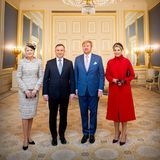 29. Oktober 2019  König Willem-Alexander und Königin Máxima empfangen das polnische Präsidentenpaar Agata Kornhauser-Duda und Andrzej Duda auf Schloss Noordeinde.