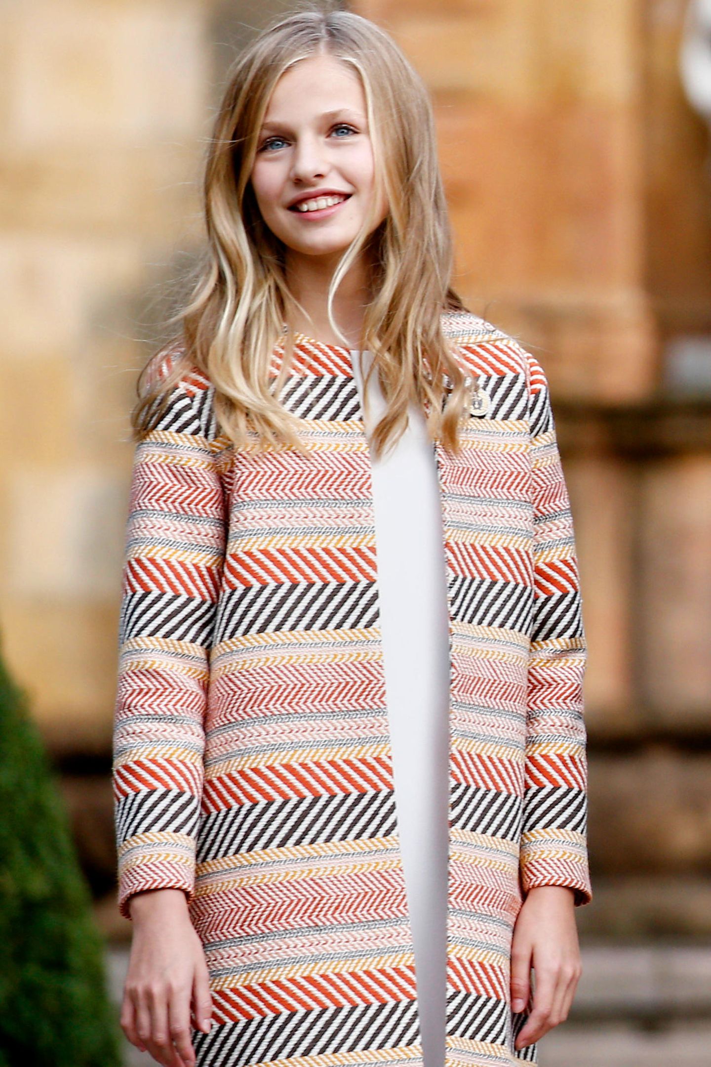 Spaniens Königspaar Felipe und Letizia mit ihren Töchtern