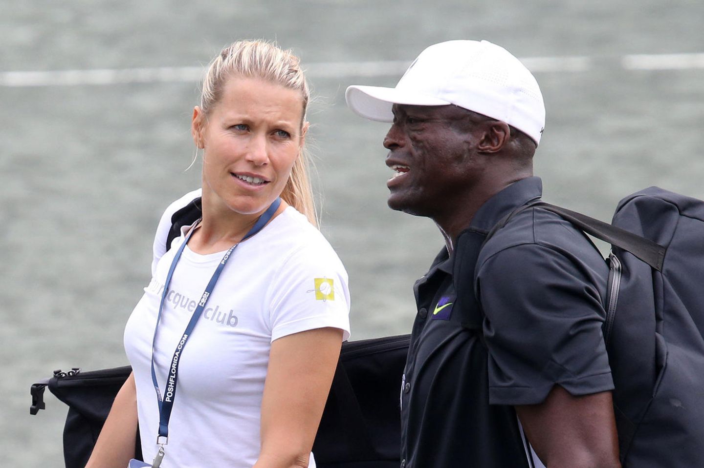 Seal mit der slowenischen Tennisspielerin Tina Hojnik