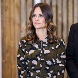 Prinzessin Sofia trägt zur Eröffnung einer Schule in Älvdalen ein Kleid mit abstraktem Camouflage-Print – dafür wird sie in den sozialen Netzwerken kritisiert.