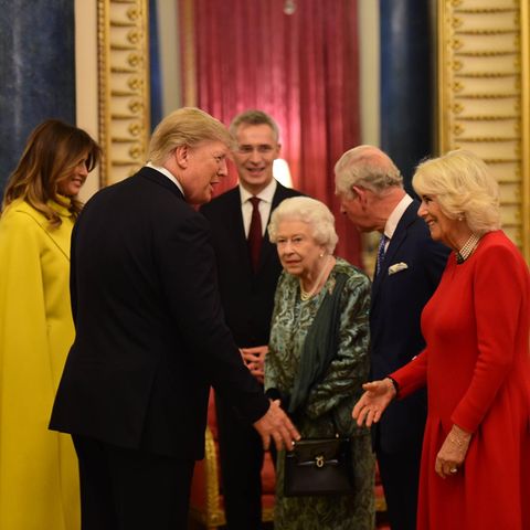 Melania Trump, Donald Trump, Königin Elizabeth, Prinz Charles und Herzogin Camilla
