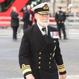 Auch Prinz Michael von Kent, der Vater von Lady Gabriella Windsor, ist gekommen, um Sir Donald Gosling die letzte Ehre zu erweisen.