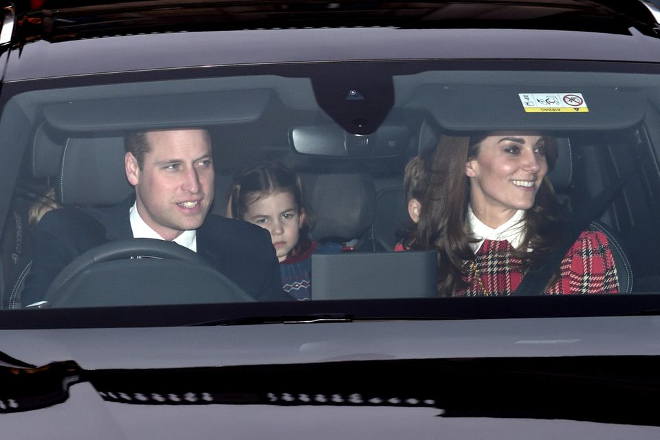 Die Familie Cambridge auf dem Rückweg vom Buckingham Palast.