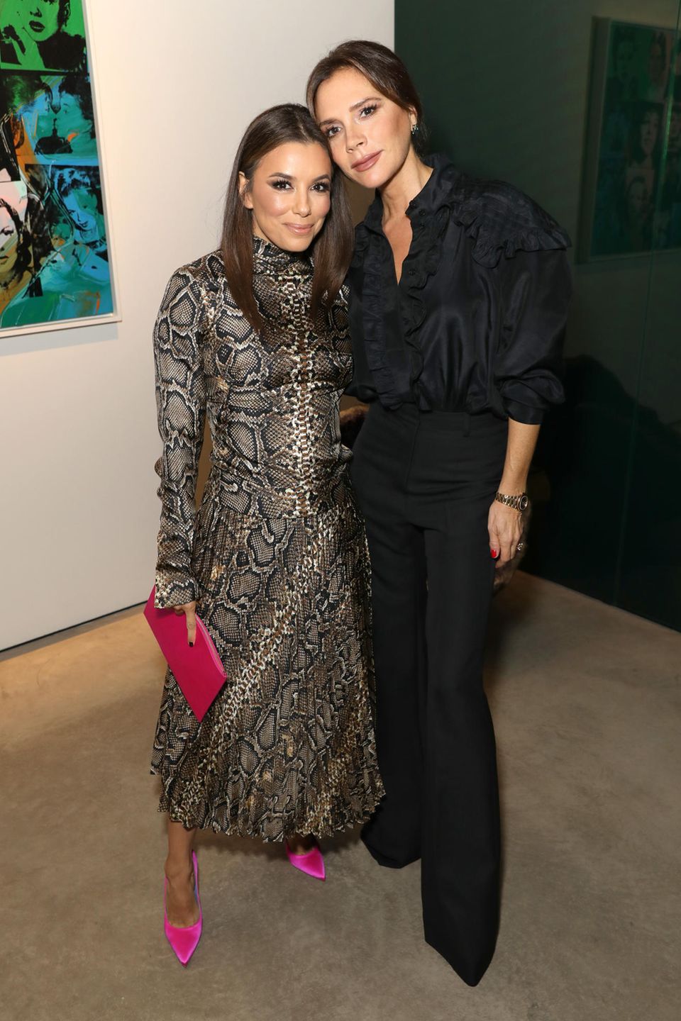 Eva Longoria + Victoria Beckham 