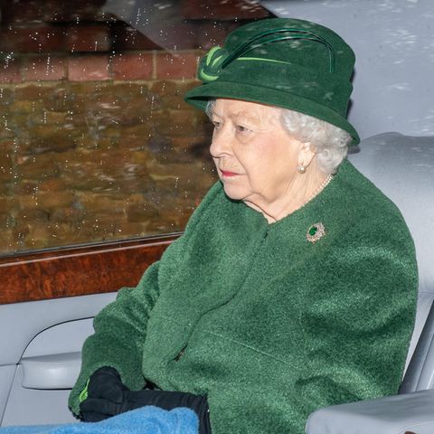 Queen Elizabeth auf dem Weg zum Gottesdienst in Sandringham