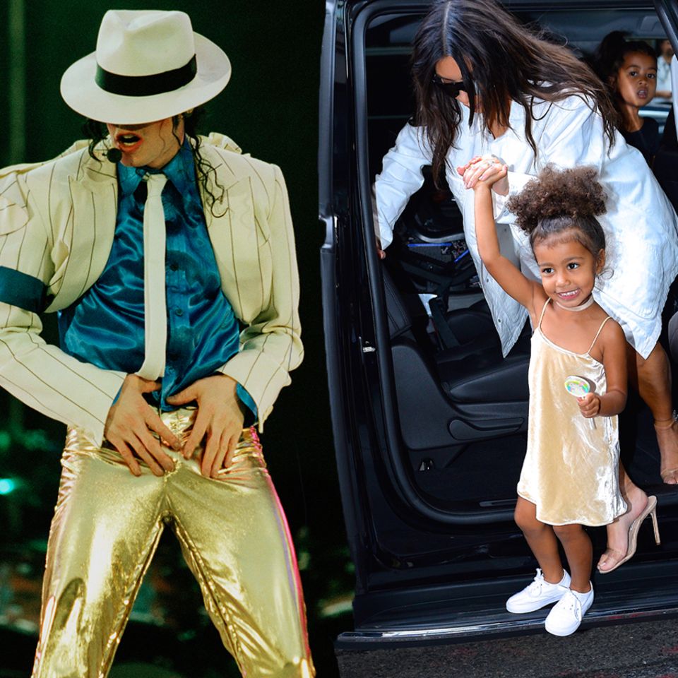 North West, die kleine Tochter von Kim Kardashian und Kanye West, spielt zukünftig mit der legendären Gaderobe des King of Pops. 