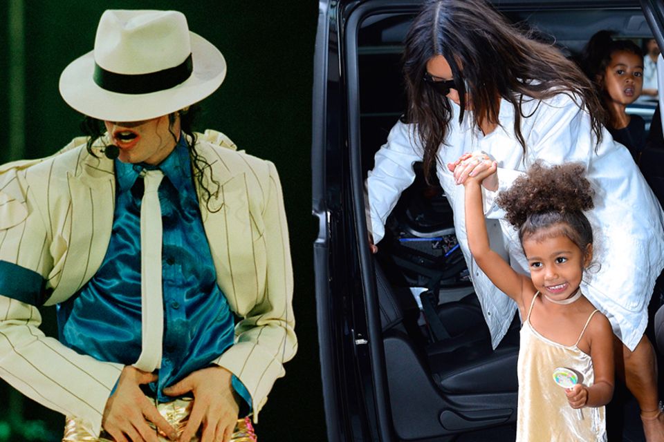 North West, die kleine Tochter von Kim Kardashian und Kanye West, spielt zukünftig mit der legendären Gaderobe des King of Pops. 