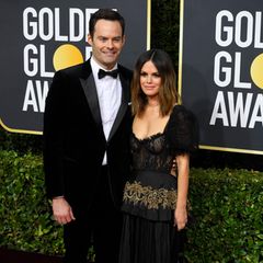 Premiere: Bei den Golden Globes zeigen sich Rachel Bilson und Bill Hader erstmals als Paar.