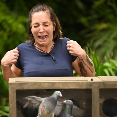 Daniela Büchner am Tag vier des Dschungelcamps