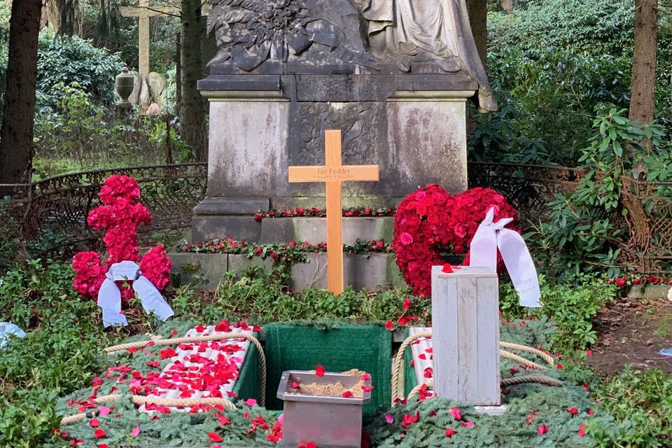 Jan Fedders Grab auf dem Friedhof Ohlsdorf