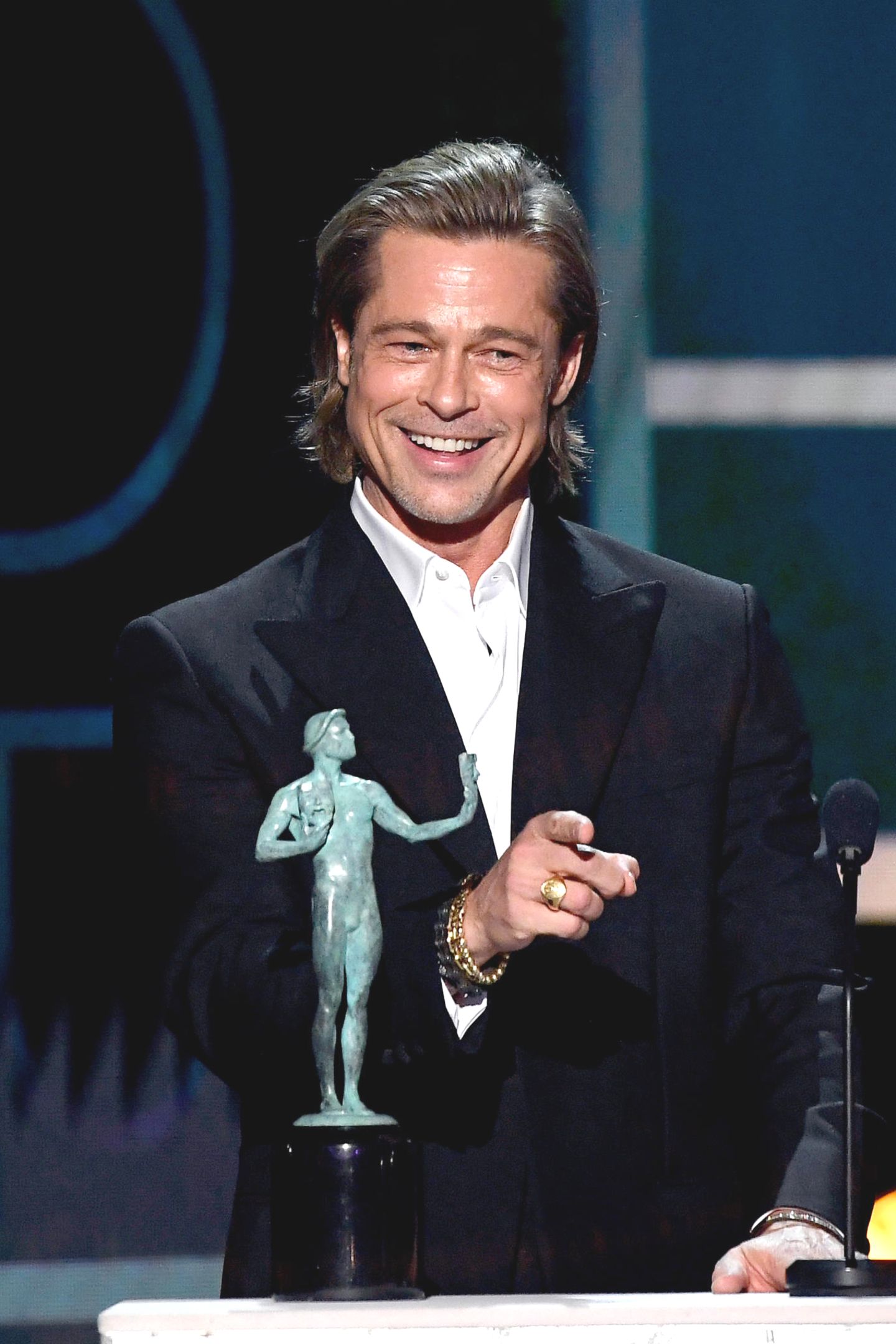 SAG Awards 2020: Brad Pitt erhält für seine Rolle in "Once Upon in Hollywood" eine Auszeichnung als bester Nebendarsteller.