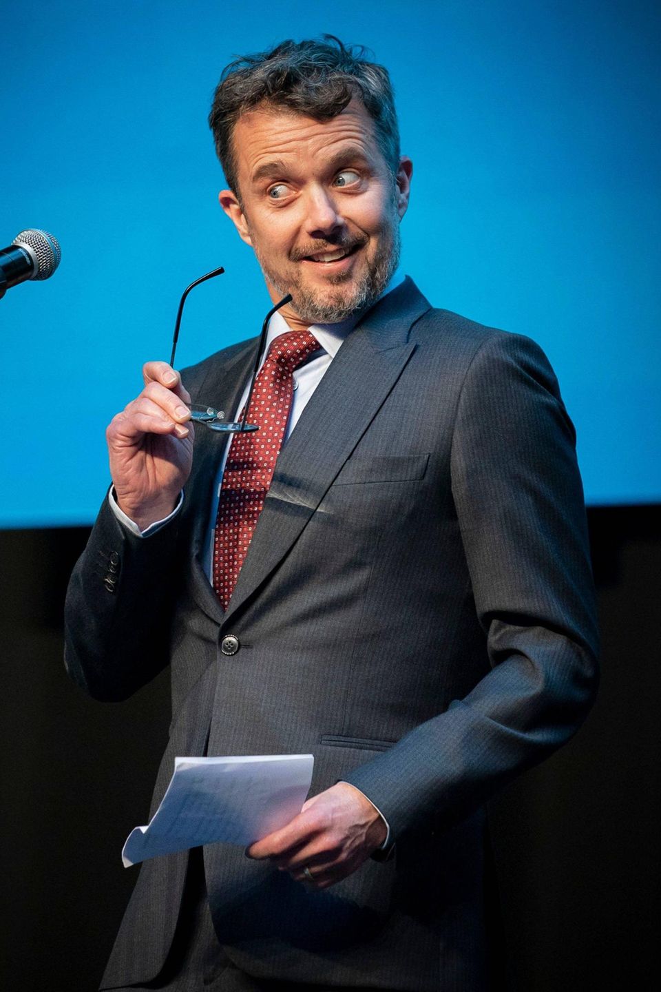 Kronprinz Frederik redet bei der Unternehmerpreis-Verleihung Kronprinz Frederik redet bei der Unternehmerpreis-Verleihung