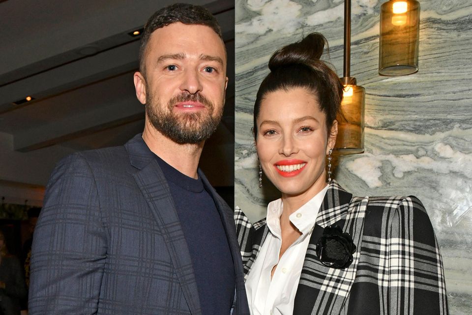 Justin Timberlake und Jessica Biel im auffälligen Partnerlook 