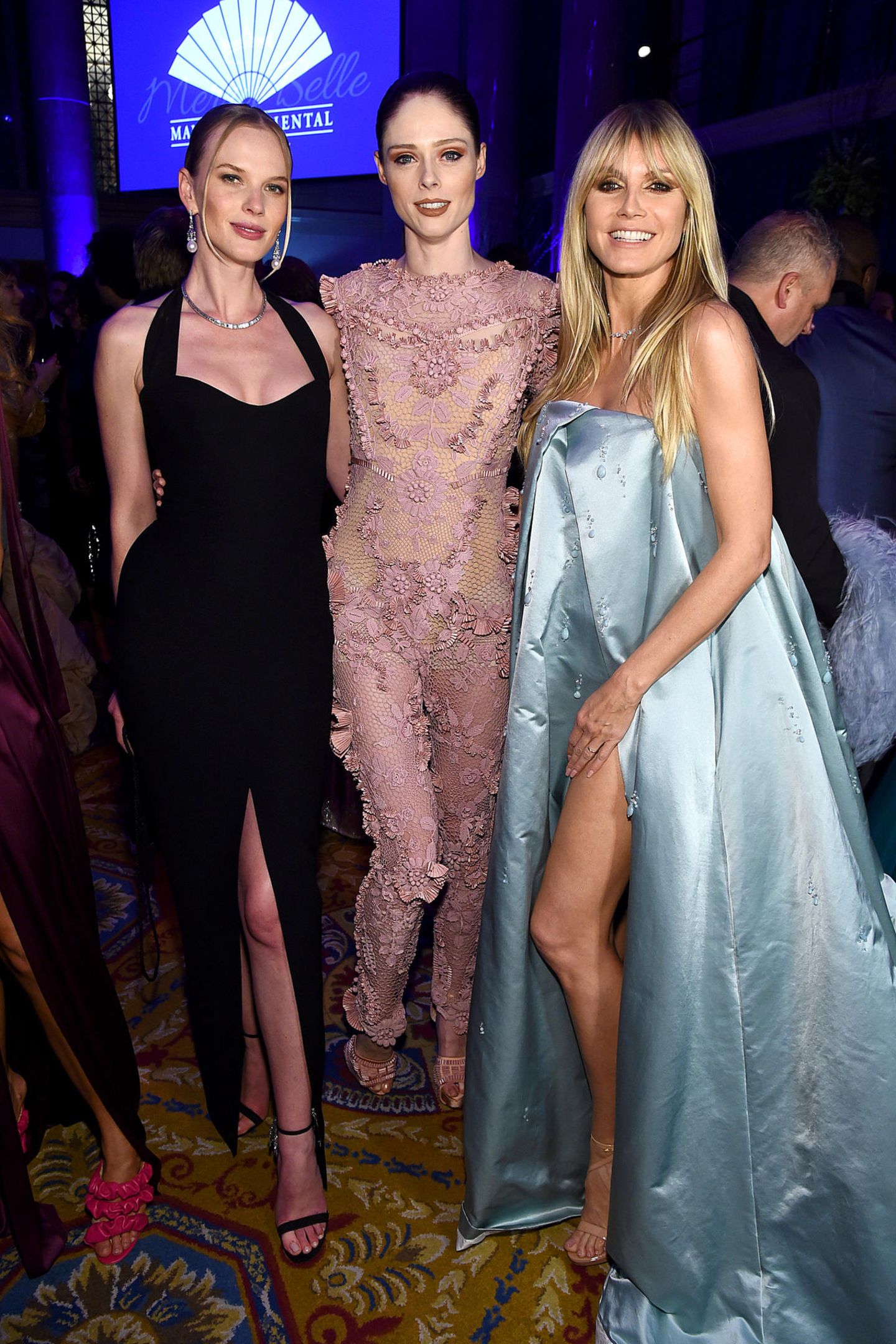 Models unter sich: Anne Vyalitsyna, Coco Rocha und Heidi Klum posieren für die Kamera. 