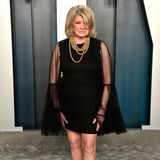 TV-Ikone Martha Stewart begeistert in einem Kleid von Giambattista Valli. 