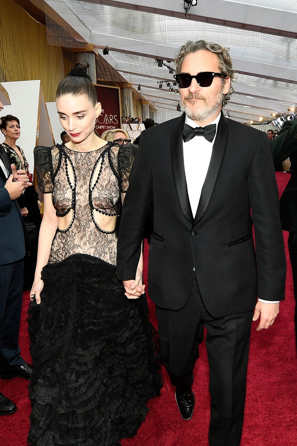 Preisträger Joaquin Phoenix und Rooney Mara bei den Oscars