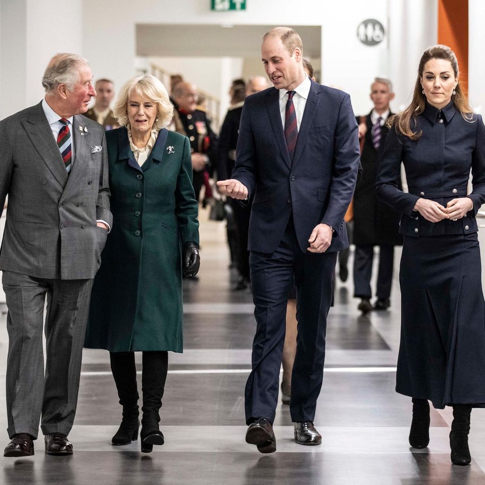 Prinz Charles, Herzogin Camilla, Prinz William und Herzogin Catherine (v.l.n..r)
