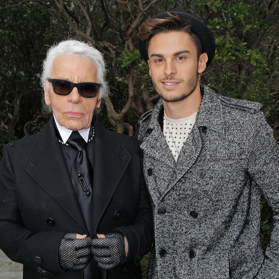 Chanel-Designer Karl Lagerfeld und seine Muse Baptiste Giabiconi verband eine enge Freundschaft.