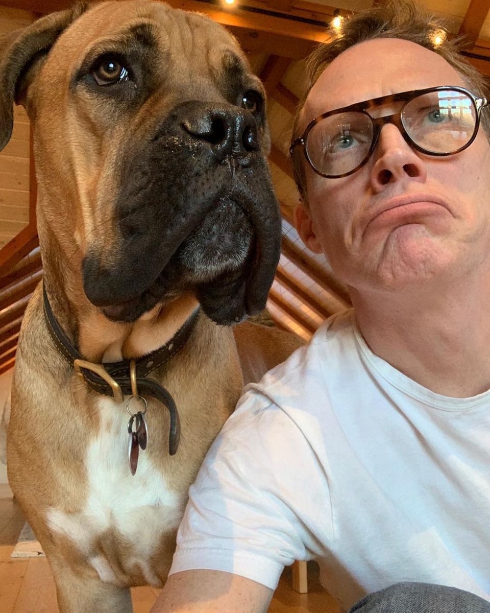 Paul Bettany + sein Hund Paul Bettany + sein Hund