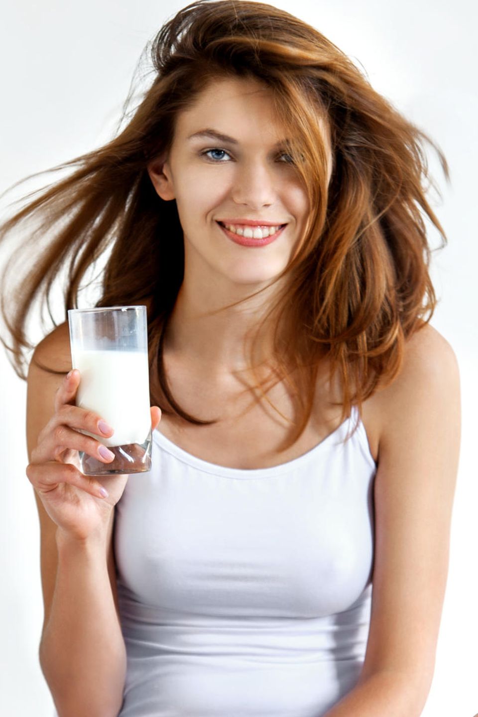 Frau trinkt MIlch Frau trinkt MIlch