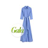 Gant setzt mit einer "7 Rules" Nachhaltigkeitskampagne ein Zeichen. Teil der Kollektion ist auch dieses schöne feminine Kleid aus Baumwolle und Lyocell, ca. 180 Euro.
