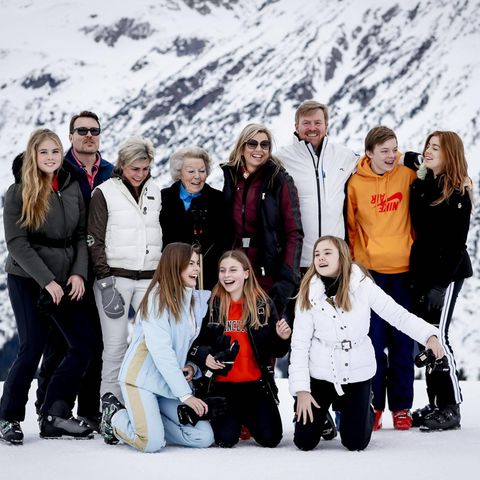 Die niederländische Königsfamilie im Winterurlaub