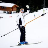 Willem-Alexander lässt sich vom Skilift ziehen
