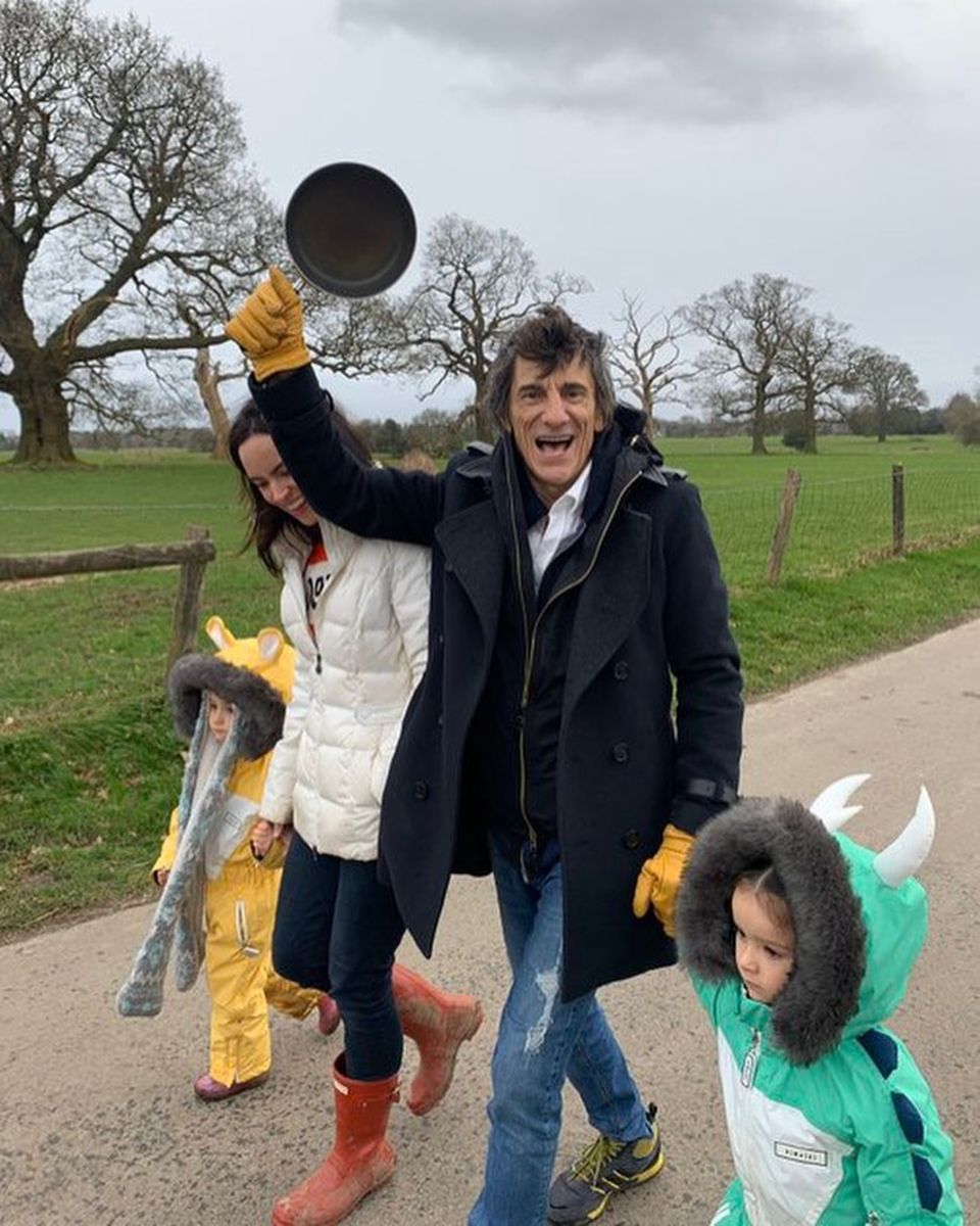 Ron Wood + Familie Ron Wood + Familie