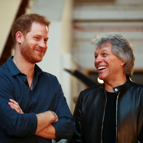 Prinz Harry und Jon Bon Jovi