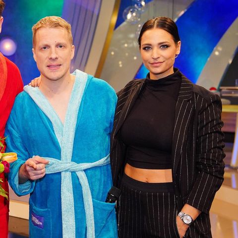 Laura Müller, Michael Wendler und Oliver mit Amira Pocher (v.l.n.r.)